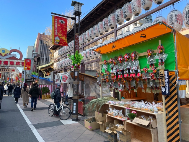 巣鴨　街並み　商店街