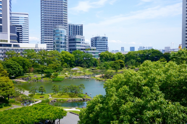 街並み　公園　旧芝離宮恩賜庭園