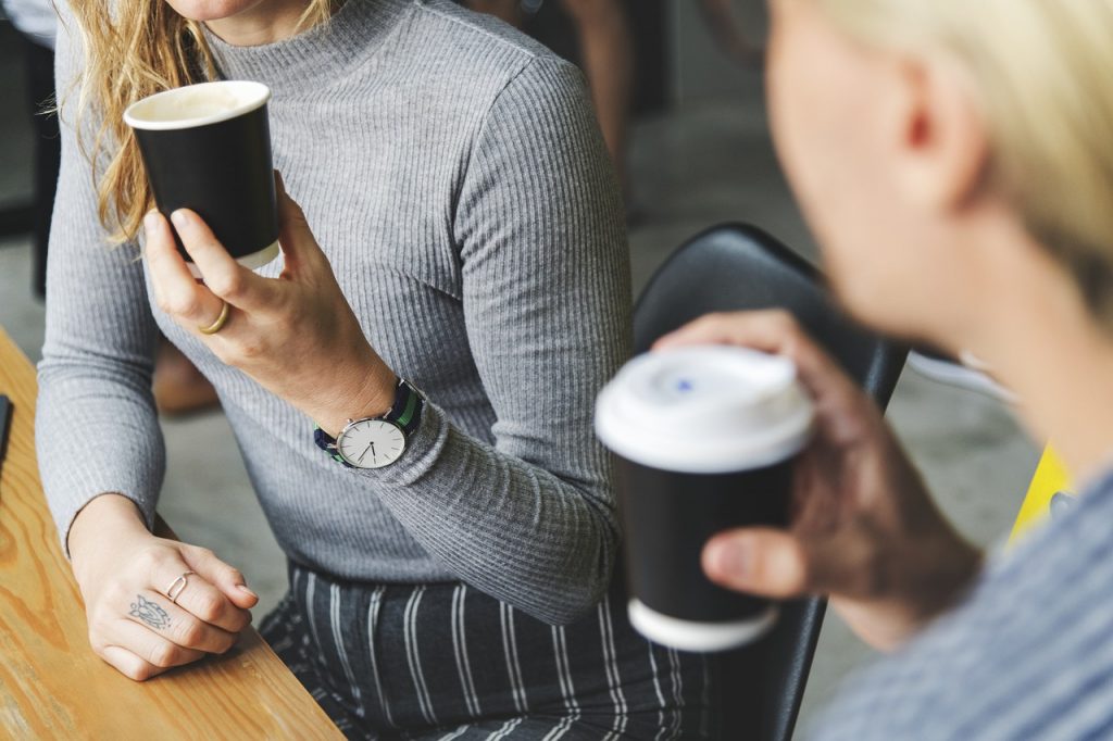 カフェ　コーヒー　ドリンク　会話