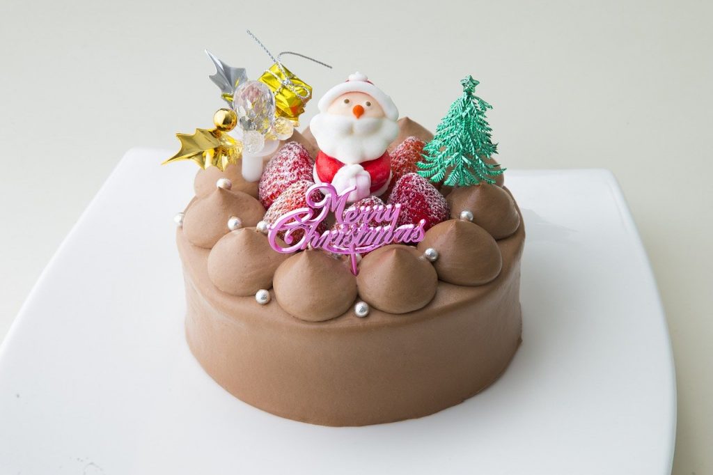 ケーキ　甘味　クリスマス