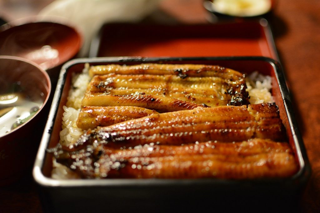 うなぎ　丼もの　食事　和食