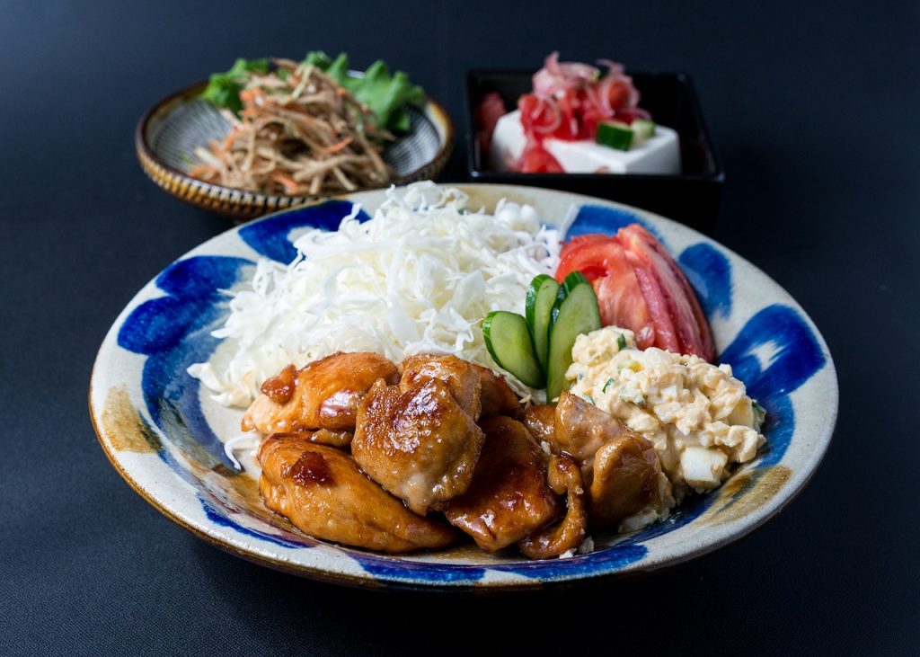 鶏肉　定食　食事　和食