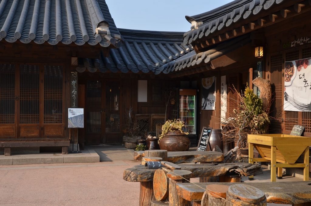 アジア　建築　風景　街並み　韓国