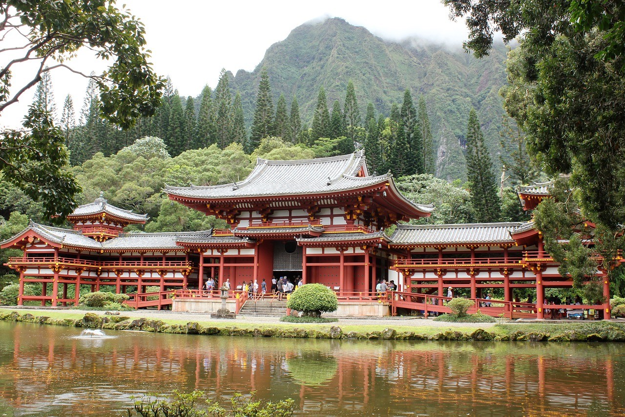 平等院　ハワイ　神社　仏閣　風景