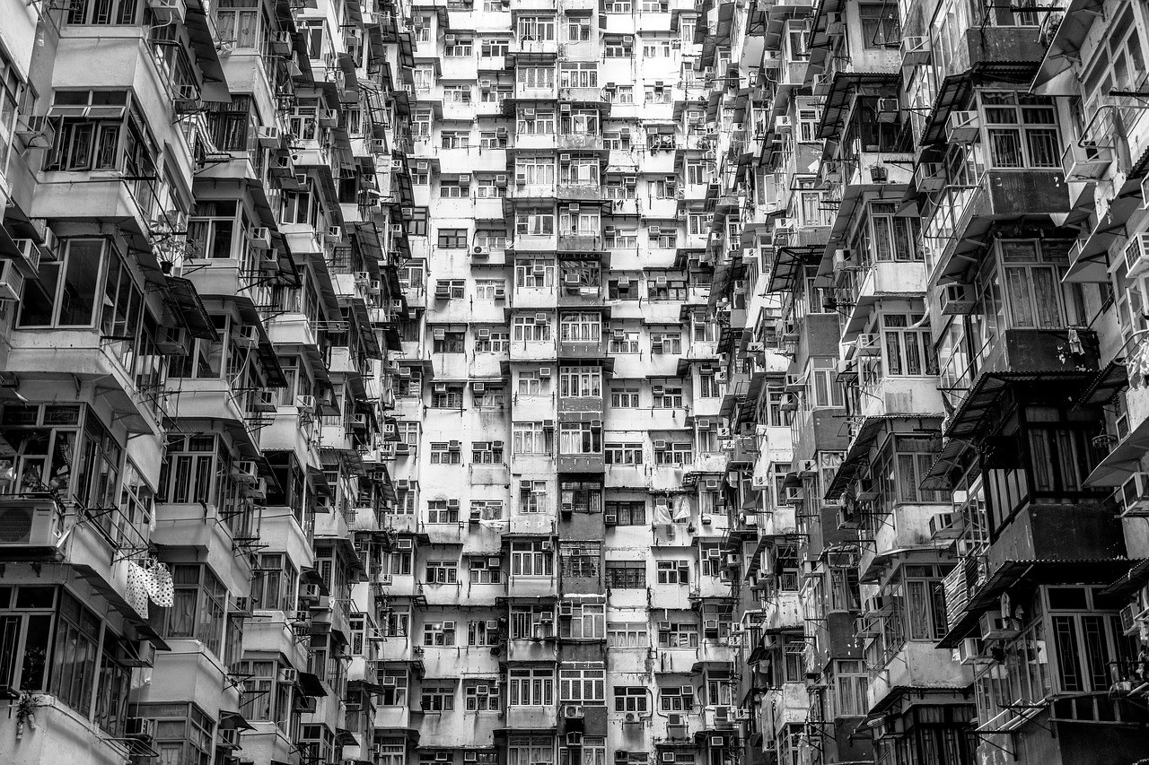 香港　建築　風景　街並み