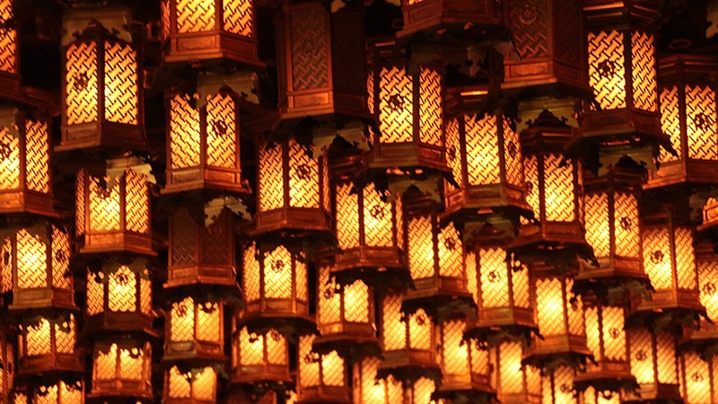 提灯　祭り　日本　中国