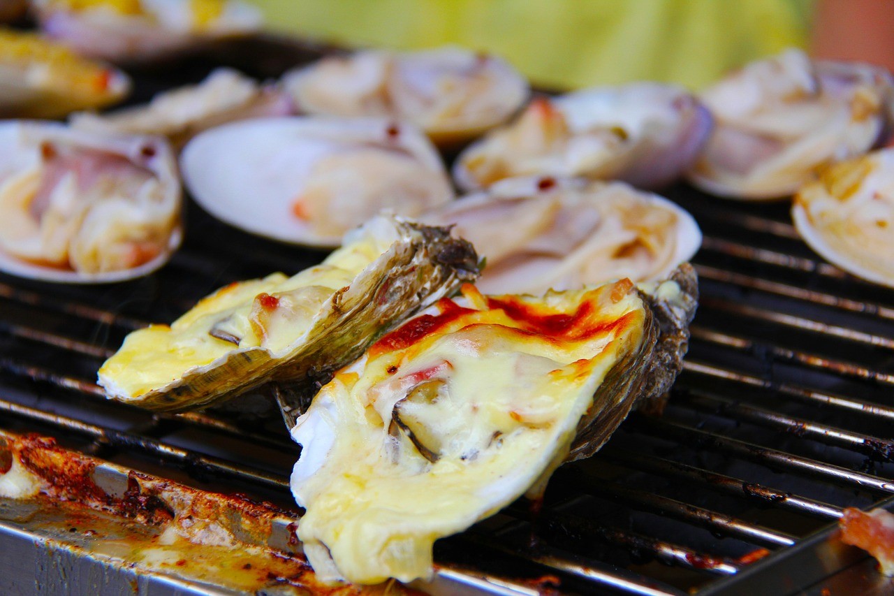 牡蠣　海鮮　貝類　食事　和食