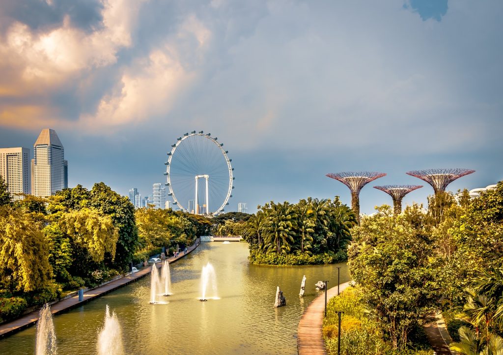 シンガポール　風景　街並み