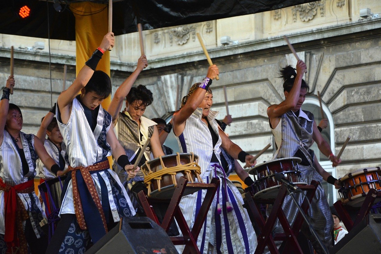 祭り　日本　太鼓　楽器