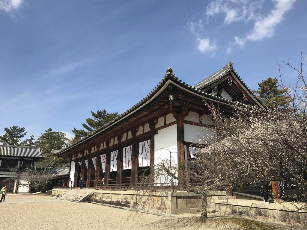 法隆寺　神社　仏閣　風景