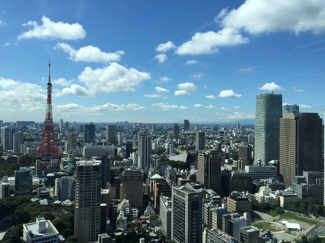 東京　街並み　風景　日本