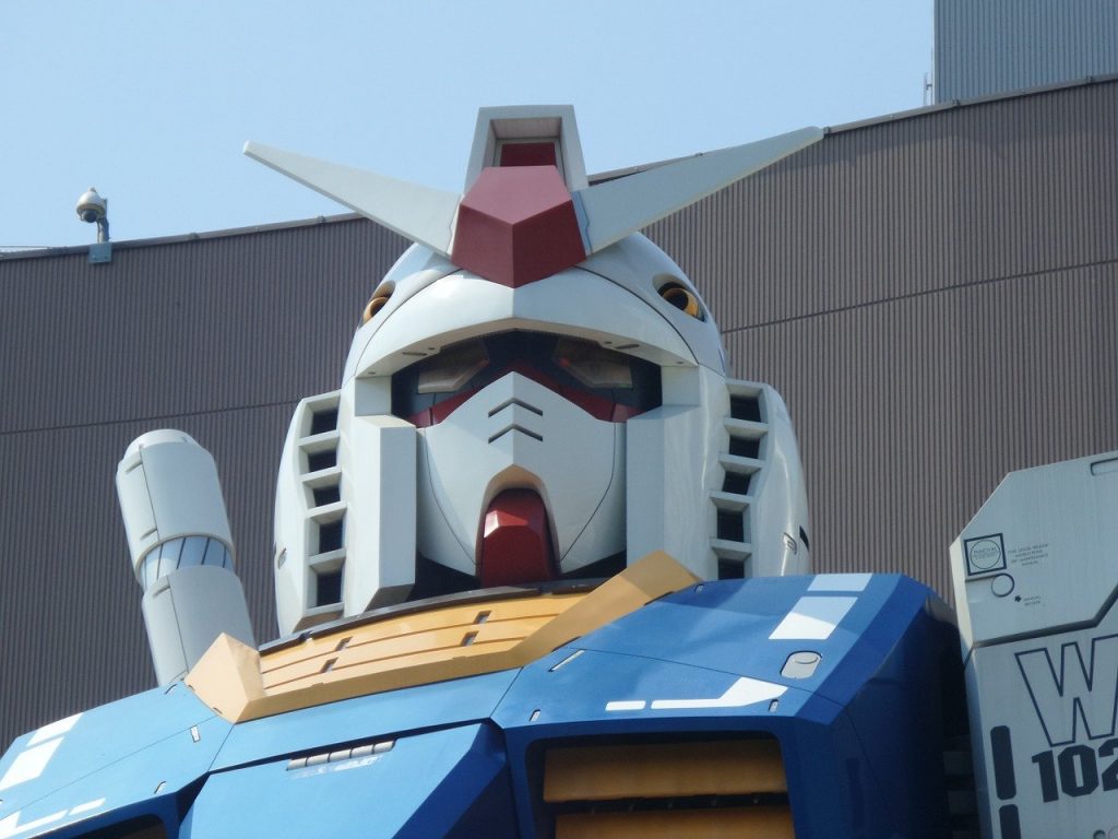 ガンダム　街並み　日本　風景　おもちゃ