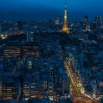 東京　街並み　風景　日本